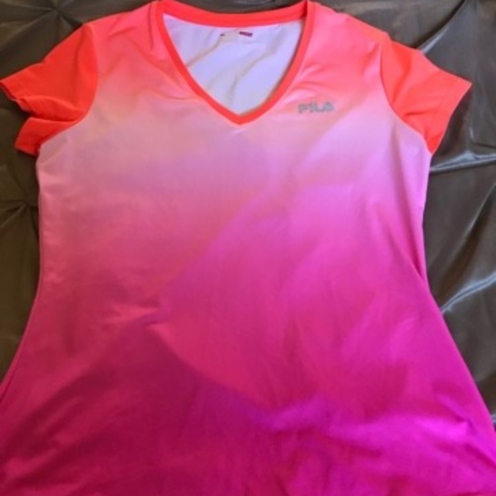 FILA Multi Color V-neck Shirt